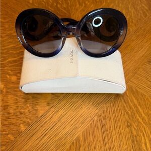 Prada Women's Dark Blue Sunglasses